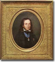 Niccolò Paganini
portrait by De Pommayrac (1838)